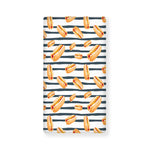 Hot Dog Striped Pattern Print Baby Crib Sheet