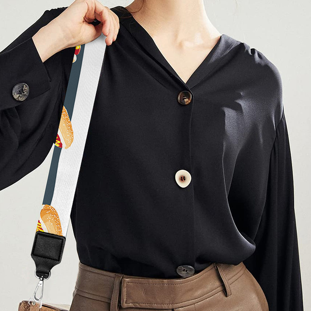 Hot Dog Striped Pattern Print Bag Strap