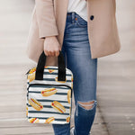 Hot Dog Striped Pattern Print Bible Tote Bag