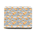 Hot Dog Striped Pattern Print Bifold Wallet