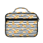 Hot Dog Striped Pattern Print Briefcase Bible Bag