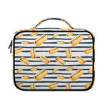 Hot Dog Striped Pattern Print Briefcase Bible Bag