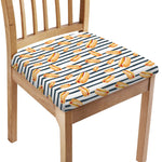 Hot Dog Striped Pattern Print Chair Cushion Cover
