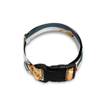 Hot Dog Striped Pattern Print Dog Collar