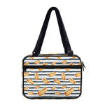 Hot Dog Striped Pattern Print Double Strap Bible Bag