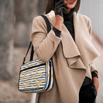 Hot Dog Striped Pattern Print Double Strap Bible Bag