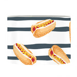 Hot Dog Striped Pattern Print Drum Lamp Shade