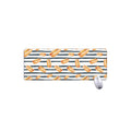 Hot Dog Striped Pattern Print Extended Mouse Pad