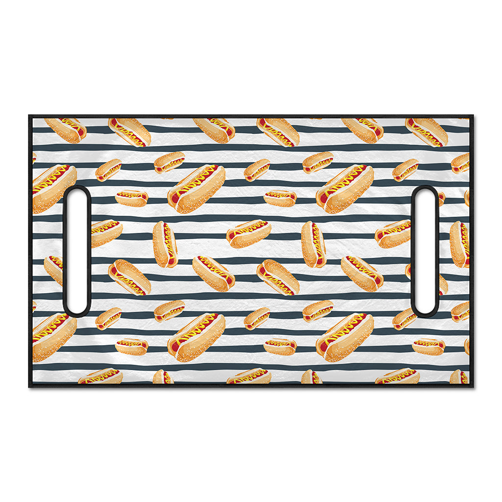Hot Dog Striped Pattern Print Golf Cart Seat Cover
