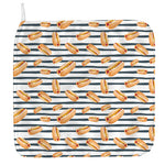 Hot Dog Striped Pattern Print Hand Towel