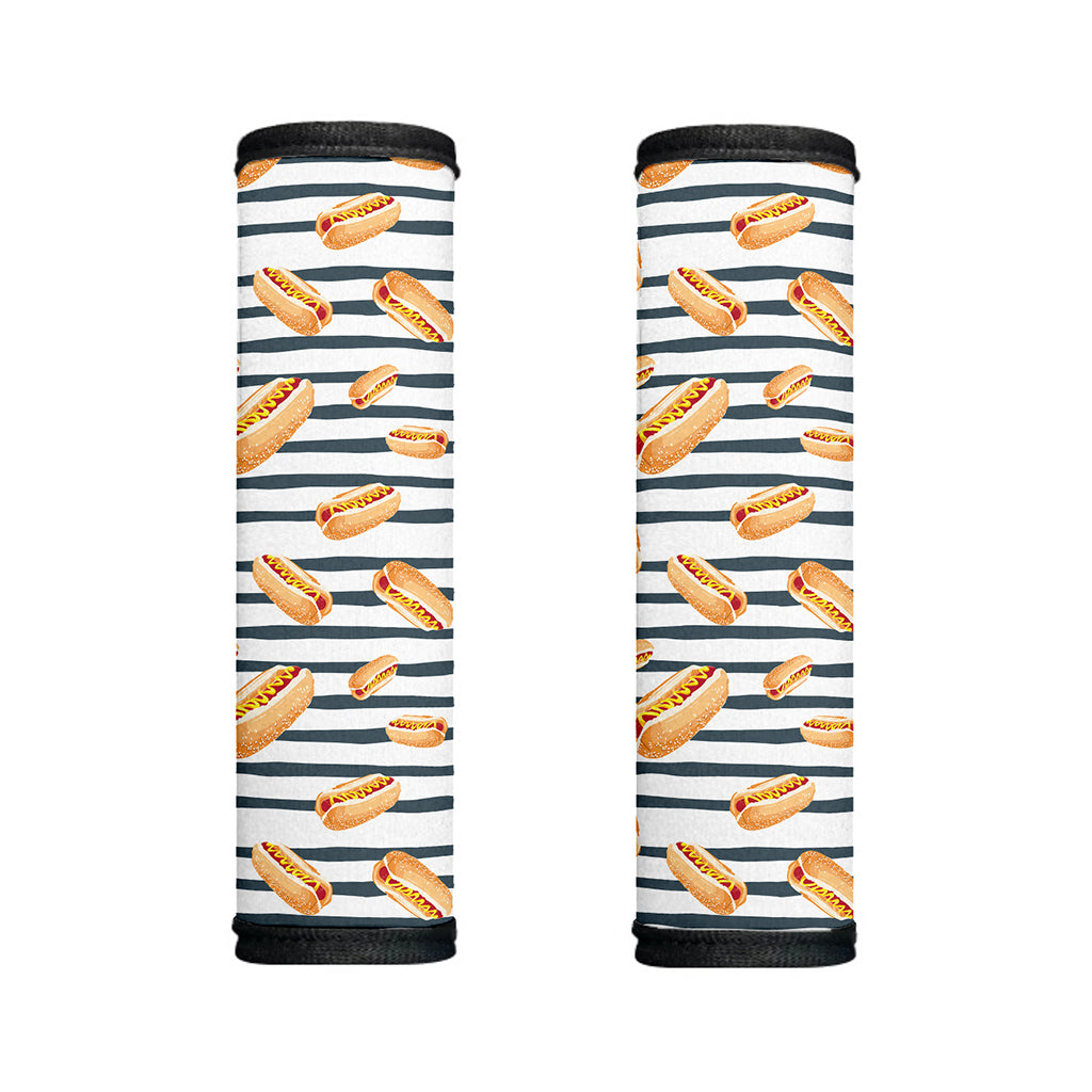 Hot Dog Striped Pattern Print Handle Covers