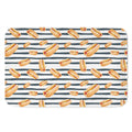 Hot Dog Striped Pattern Print Indoor Door Mat