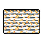 Hot Dog Striped Pattern Print Kitchen Mat