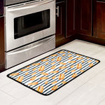 Hot Dog Striped Pattern Print Kitchen Mat