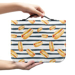 Hot Dog Striped Pattern Print Leather Bible Cover