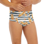 Hot Dog Striped Pattern Print Men's Briefs