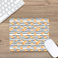 Hot Dog Striped Pattern Print Mouse Pad