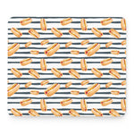 Hot Dog Striped Pattern Print Mouse Pad