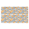Hot Dog Striped Pattern Print Polyester Doormat
