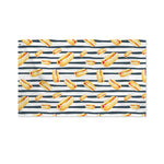 Hot Dog Striped Pattern Print Polyester Flag