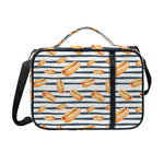 Hot Dog Striped Pattern Print Shoulder Strap Bible Bag
