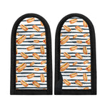 Hot Dog Striped Pattern Print Skillet Handle Cover