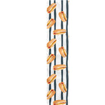Hot Dog Striped Pattern Print Table Runner