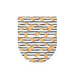 Hot Dog Striped Pattern Print Toilet Lid Cover