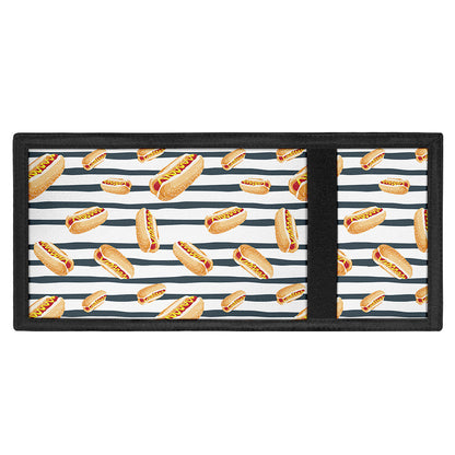 Hot Dog Striped Pattern Print Trifold Wallet