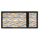 Hot Dog Striped Pattern Print Trifold Wallet
