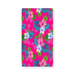 Hot Pink Aloha Hibiscus Pattern Print Baby Crib Sheet