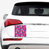 Hot Pink Aloha Hibiscus Pattern Print Car Sticker