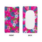 Hot Pink Aloha Hibiscus Pattern Print Changing Pad Cover