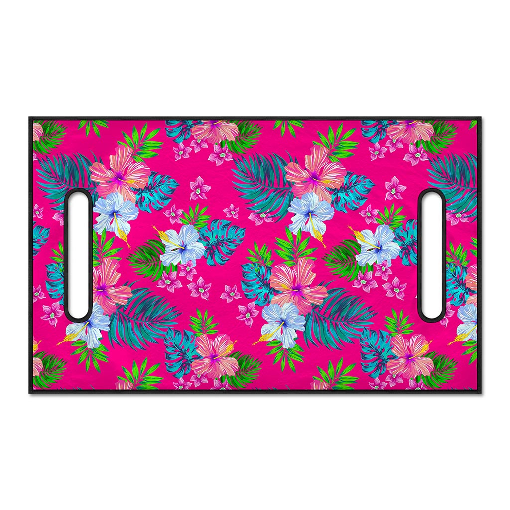 Hot Pink Aloha Hibiscus Pattern Print Golf Cart Seat Cover