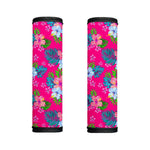 Hot Pink Aloha Hibiscus Pattern Print Handle Covers