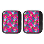 Hot Pink Aloha Hibiscus Pattern Print Handle Covers