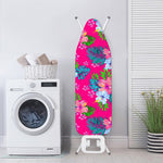 Hot Pink Aloha Hibiscus Pattern Print Ironing Board Cover
