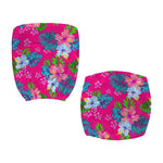 Hot Pink Aloha Hibiscus Pattern Print Office Chair Cover