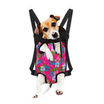 Hot Pink Aloha Hibiscus Pattern Print Pet Carrier Backpack