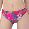 Hot Pink Aloha Hibiscus Pattern Print Women's Panties