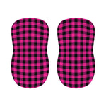 Hot Pink And Black Buffalo Check Print Bar Stool Covers