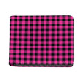 Hot Pink And Black Buffalo Check Print Bifold Wallet