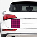 Hot Pink And Black Buffalo Check Print Car Sticker