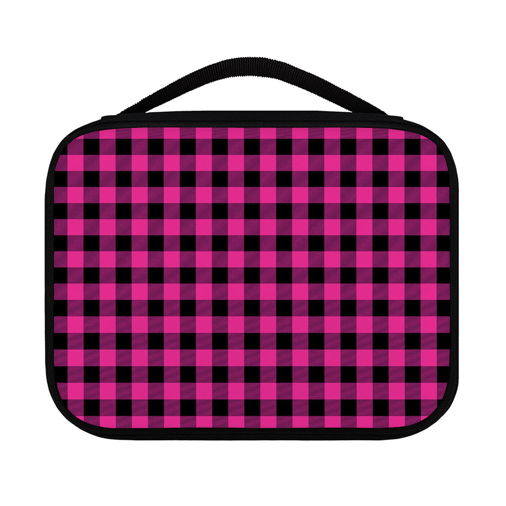 Hot Pink And Black Buffalo Check Print Classic Bible Case
