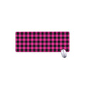 Hot Pink And Black Buffalo Check Print Extended Mouse Pad