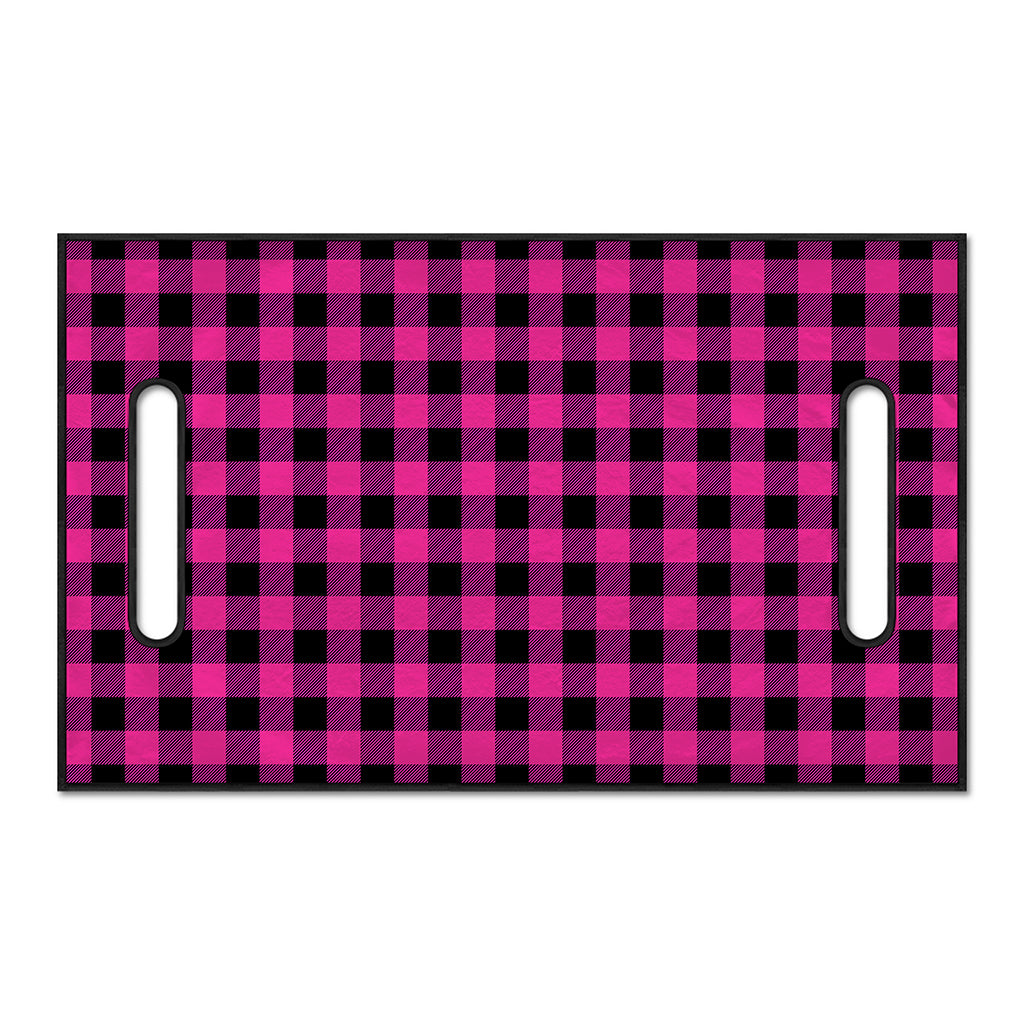 Hot Pink And Black Buffalo Check Print Golf Cart Seat Cover