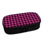 Hot Pink And Black Buffalo Check Print Insulin Cooler Travel Case