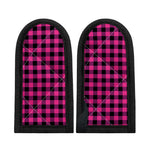 Hot Pink And Black Buffalo Check Print Skillet Handle Cover