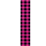 Hot Pink And Black Buffalo Check Print Table Runner