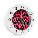 Hot Pink And Black Cheetah Print Alarm Clock